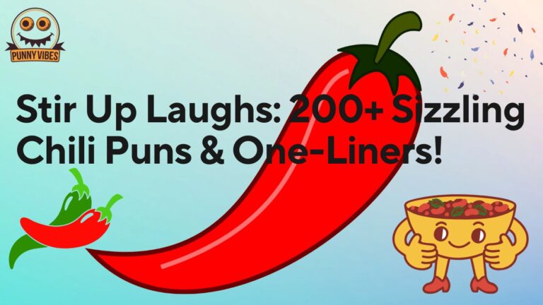 Stir Up Laughs: 200+ Sizzling Chili Puns & One-Liners!